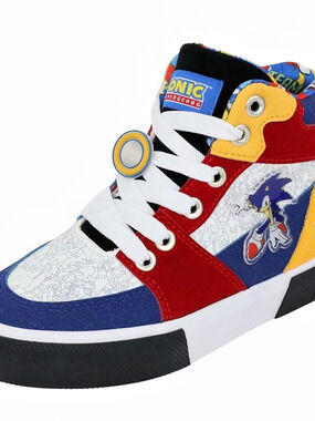 Ground Up SEGA Sonic Unisex Kids Multicolor High Top Sneakers Size 1